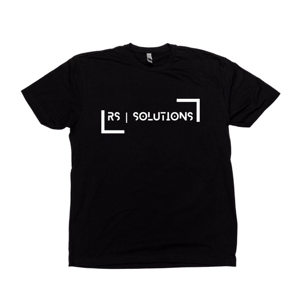 RS Solutions/Efficient (Box, White, Front & Back) - Tee (Black)