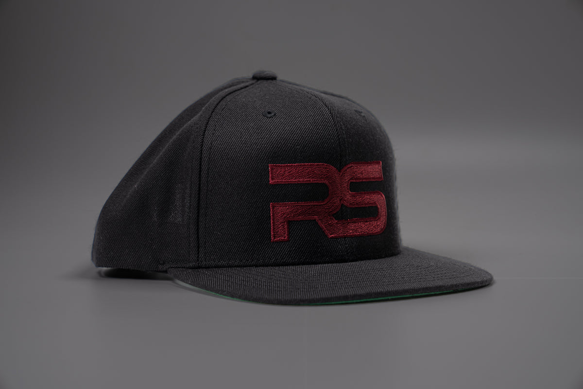 RS Logo (Emerald, Embroidered) - Hat (Black/Camo Bill, Flat Bill, Soli